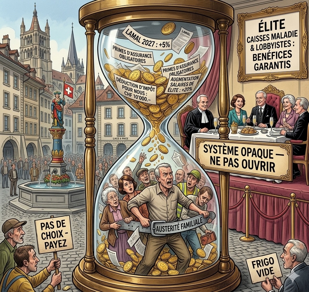 Primes maladie 2027 : la Suisse a mal, et c’est encore l’assuré qui paie la consultation